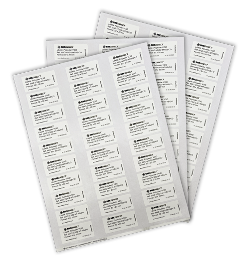 custom label sheets printed 